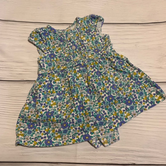 Carter's Other - *Like New* Girl Teal Purple Floral Dress Romper